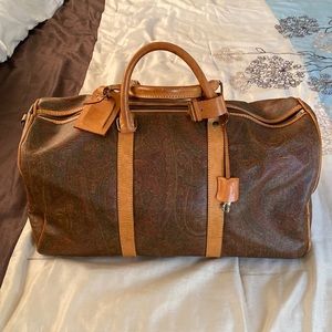 Vintage Etro travel Boston bag large